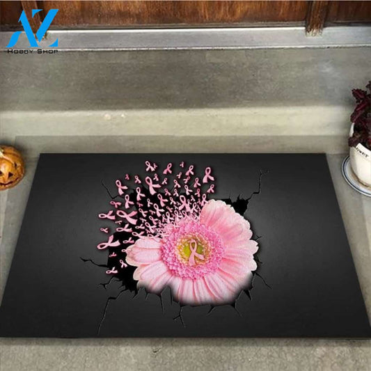 Faith Hope Love - Breast Cancer Awareness Doormat