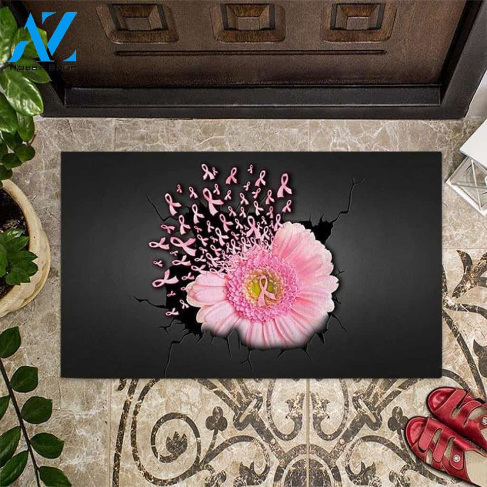 Faith Hope Love - Breast Cancer Awareness Doormat