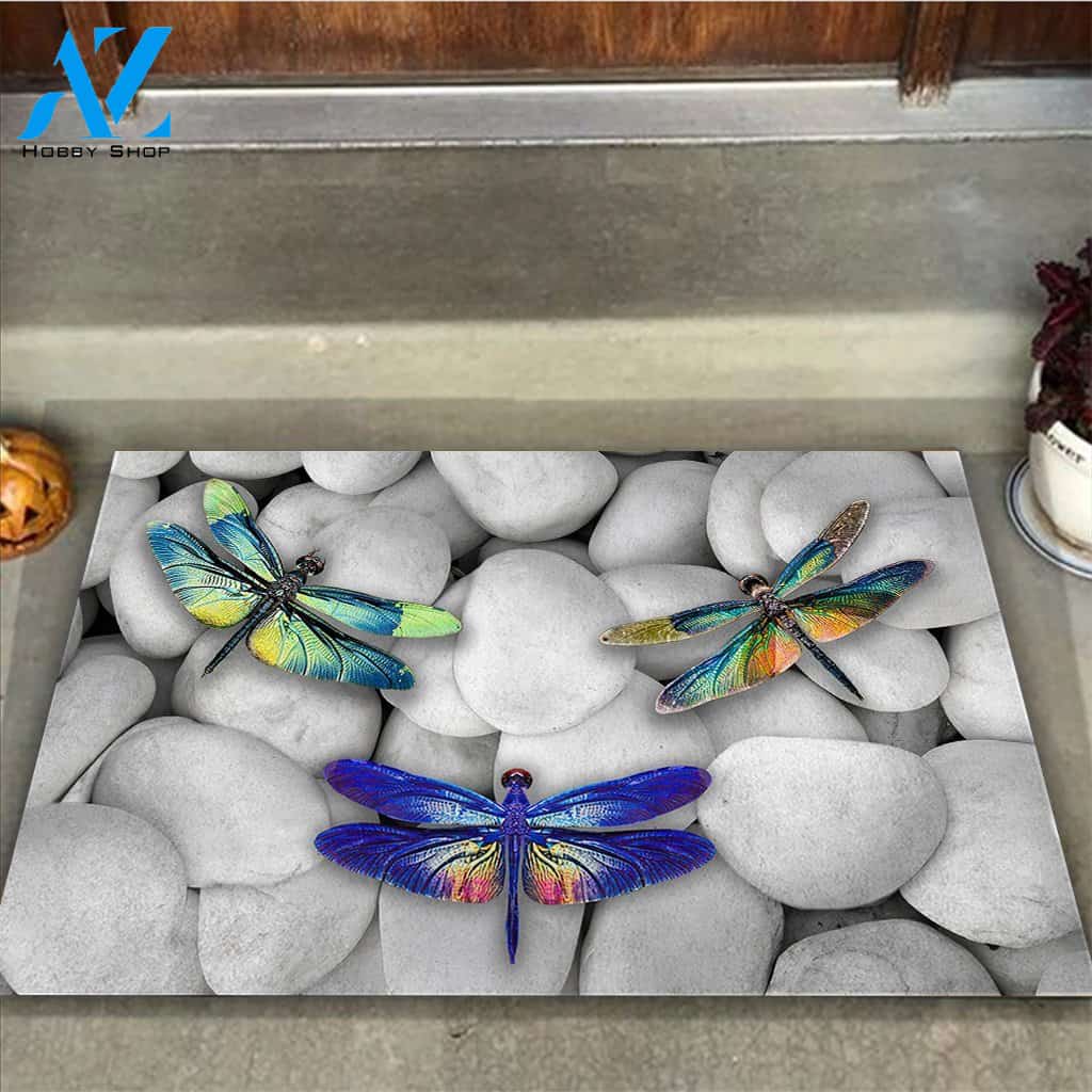 Faith Hope Love - Dragonfly Doormat