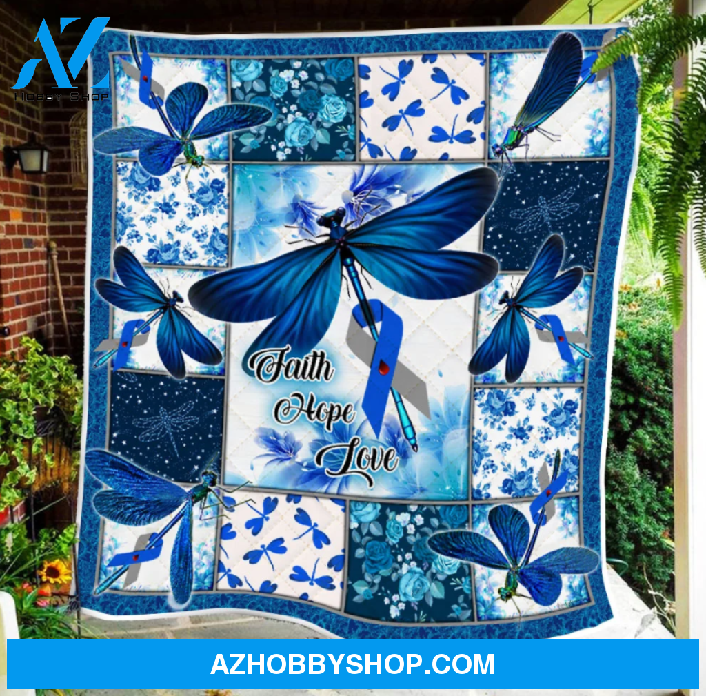 Faith Hope Love Dragonfly Fleece Blanket Home Decor Bedding Couch Sofa Soft And Comfy Cozy Gift Idea For Dragonfly Lovers Gift For Friend Family Birthday Gift