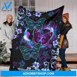 Faith Hope Love Suicide Prevention Fleece Blanket Gift For Friend Family Birthday Gift Home Decor Bedding Couch Sofa Soft And Comfy Cozy