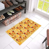 Fall Autumn Maple Leaf Butterfly Doormat Welcome Mat