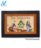 Fall Bird Houses Personalized Doormat - 18" x 30"