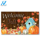 Fall Birdhouse and Pumpkins Doormat - 18" x 30"