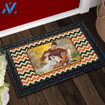 Fall Chevron Photo Doormat - 18" x 30"