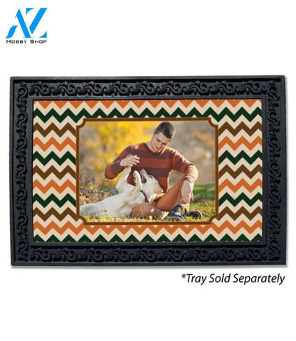 Fall Chevron Photo Doormat - 18" x 30"