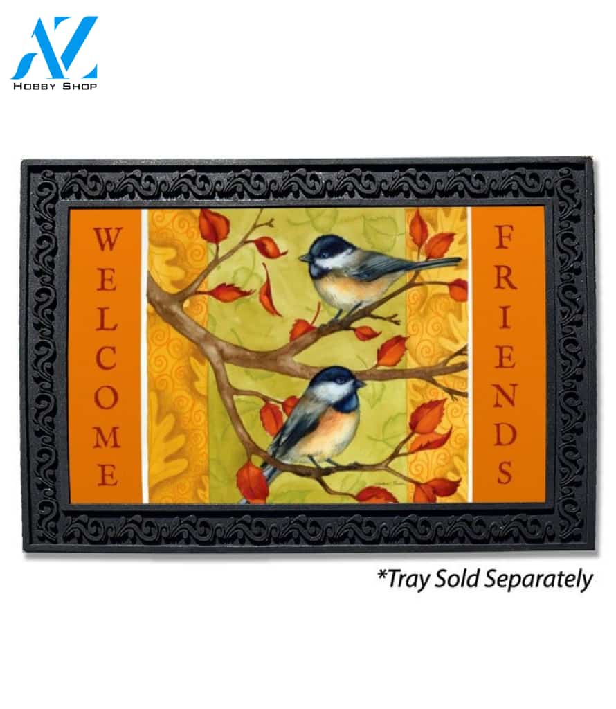 Fall Chickadees Doormat - 18" x 30"