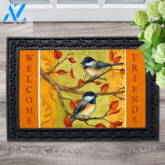 Fall Chickadees Doormat - 18" x 30"