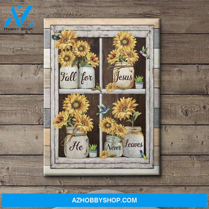 Fall For Jesus 2 - Premium Matte Canvas