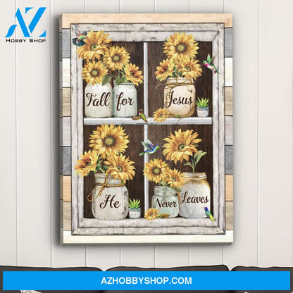Fall For Jesus 2 - Premium Matte Canvas