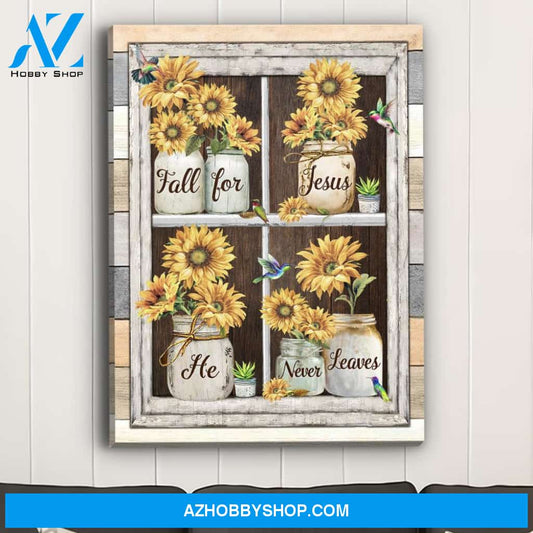 Fall For Jesus 2 - Premium Matte Canvas