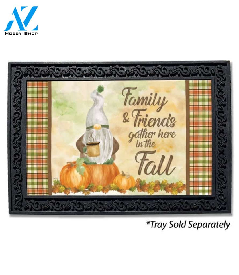 Fall Gnome Family & Friends Doormat - 18" x 30"