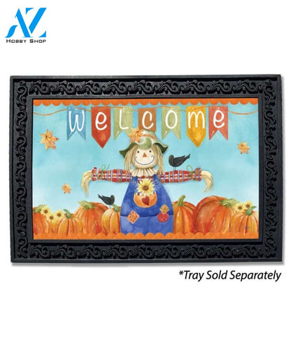 Fall Welcome Scarecrow Doormat - 18" x 30"