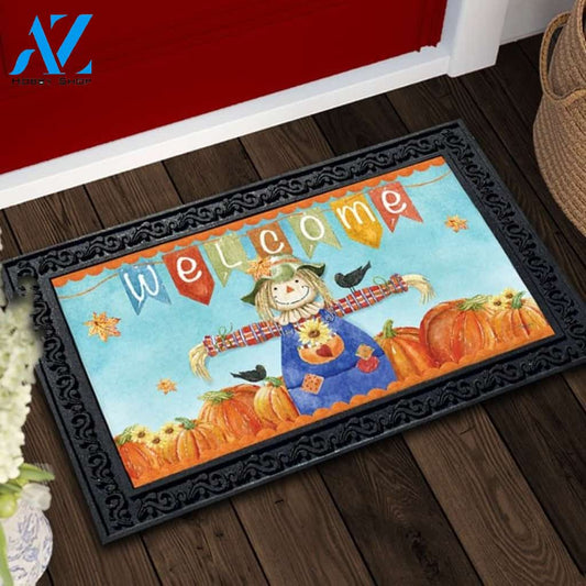 Fall Welcome Scarecrow Doormat - 18" x 30"