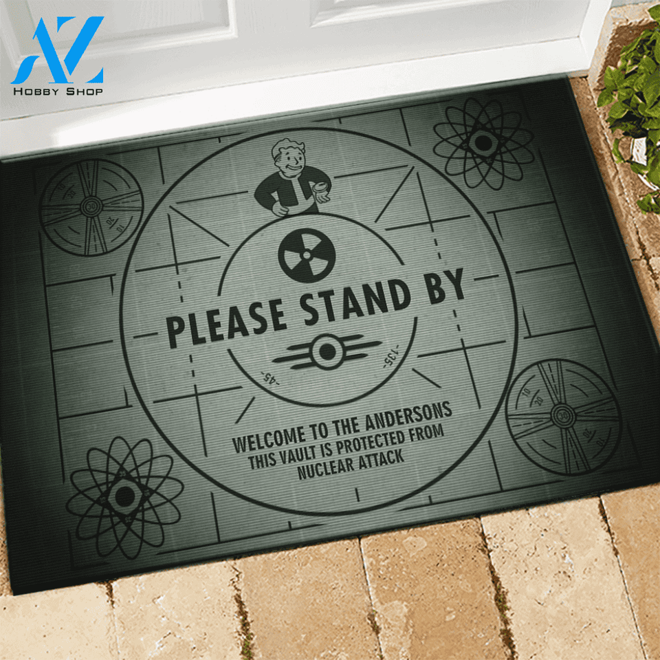 Fallout Doormat Customized Fallout Please Stand By | Welcome Mat | House Warming Gift