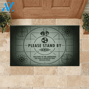 Fallout Doormat Customized Fallout Please Stand By | Welcome Mat | House Warming Gift