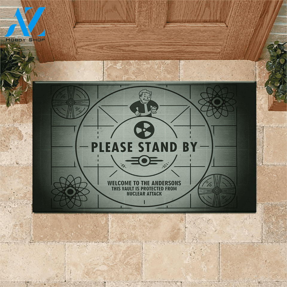 Fallout Doormat Customized Fallout Please Stand By | Welcome Mat | House Warming Gift