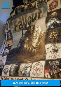 Fallout Fleece Blanket , Christmas Gift, Birthday Gift, New Year Gift, Anniversary Gift