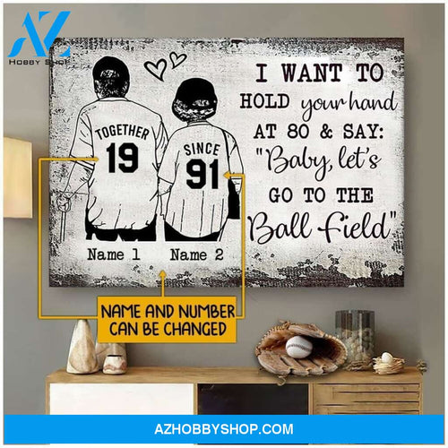 Famille Gift - Baby, Let's go to the Ball field - Poster/Canvas - Wall Art Decor