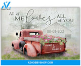 Famille Gift - Barn and Flower Truck - Customized Canvas & Poster