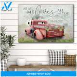 Famille Gift - Barn and Flower Truck - Customized Canvas & Poster