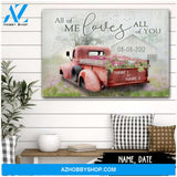 Famille Gift - Barn and Flower Truck - Customized Canvas & Poster