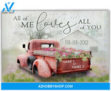 Famille Gift - Barn and Flower Truck - Customized Canvas & Poster