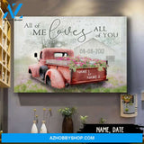 Famille Gift - Barn and Flower Truck - Customized Canvas & Poster