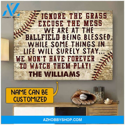 Famille Gift- Baseball Family Canvas