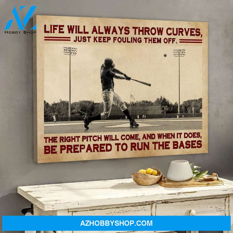 Famille Gift - Baseball Life Poster/Canvas