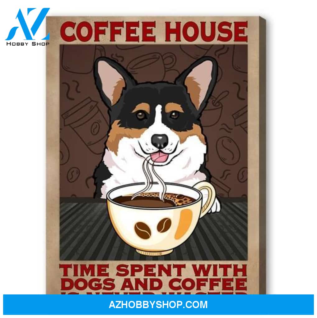 Famille Gift - Canvas/Poster - Dog and Coffee