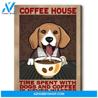Famille Gift - Canvas/Poster - Dog and Coffee