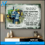 Famille Gift - Famer Old Couple - Farmer Customized Poster & Canvas