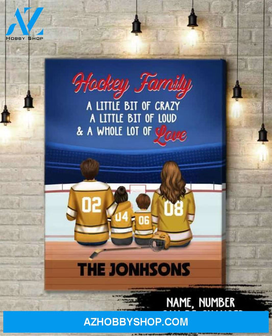 Famille Gift - Hockey Family Canvas/ Poster - Wall Art / Home Decor