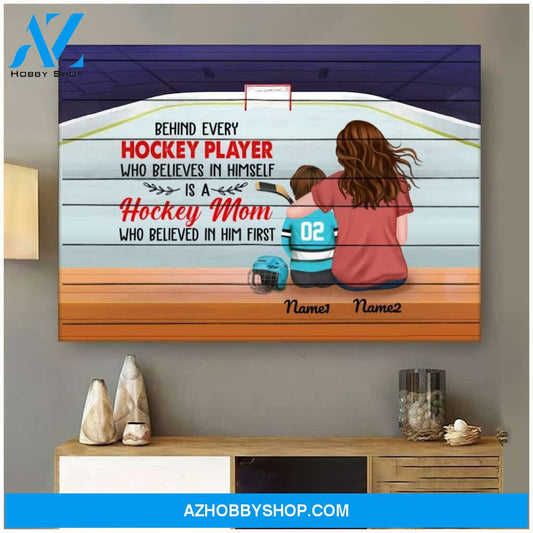 Famille Gift - Personalized Hockey Mom Canvas