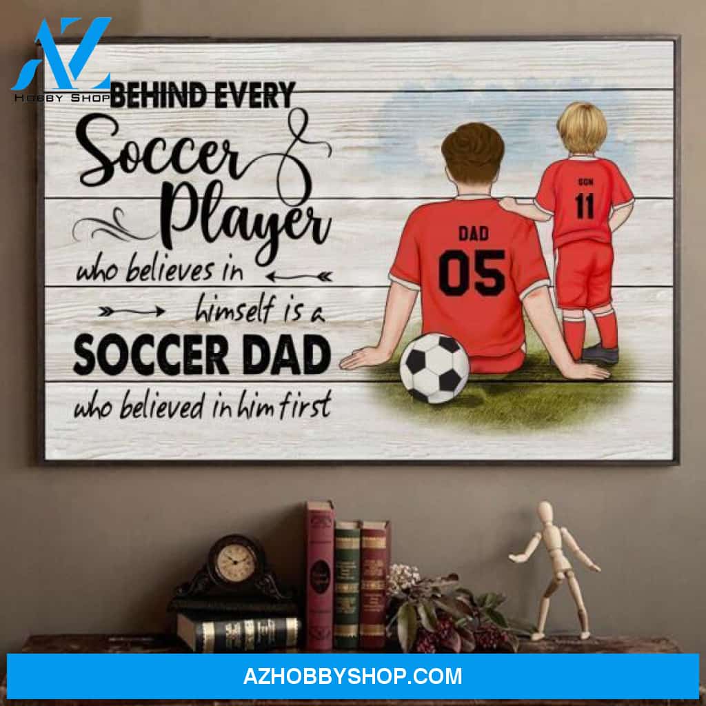 Famille Gift - Personalized Poster/Canvas - Soccer Dad