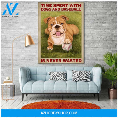 Famille Gift - Poster/Canvas - Baseball and Bulldog