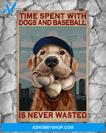 Famille Gift - Poster/Canvas - Baseball and Dog