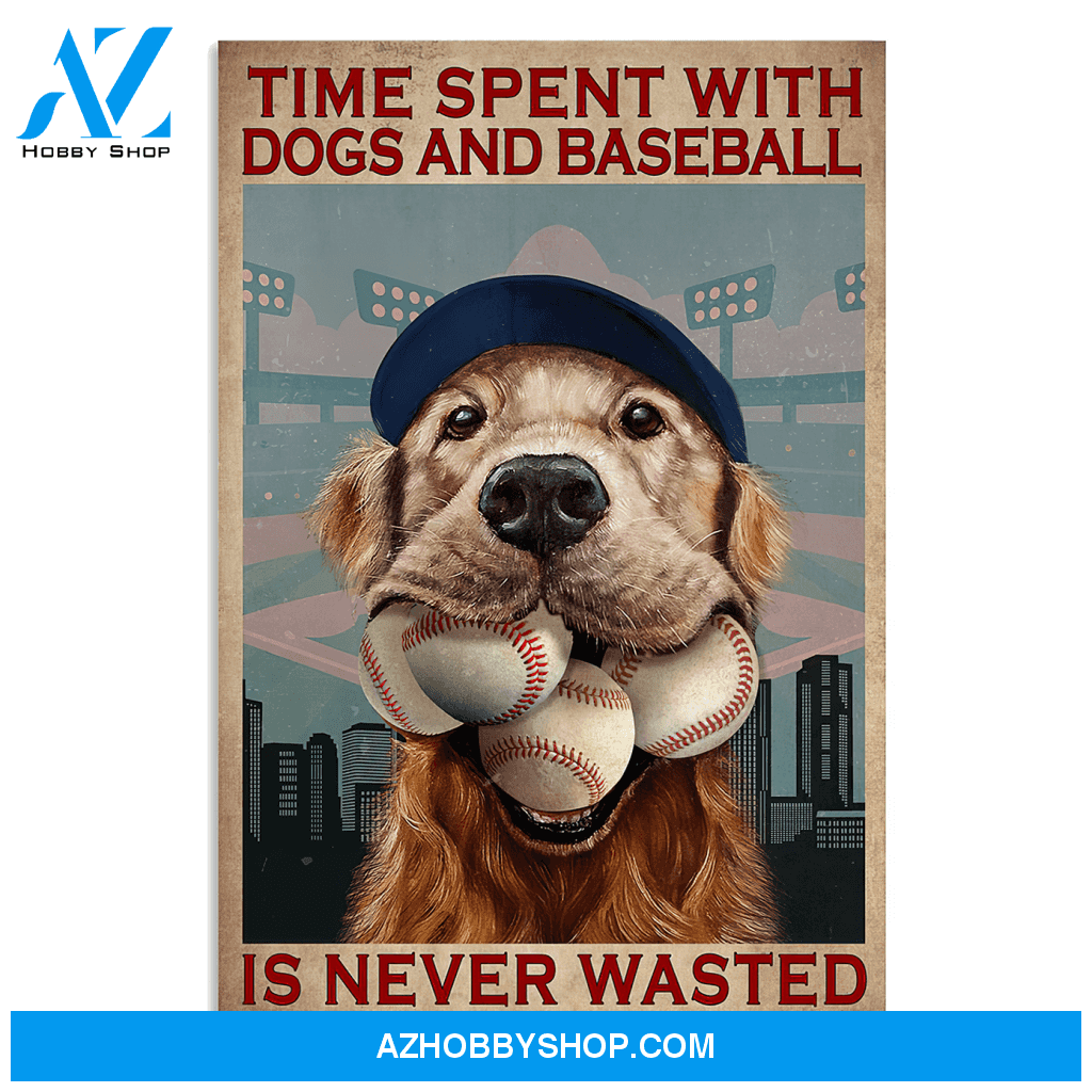 Famille Gift - Poster/Canvas - Baseball and Dog