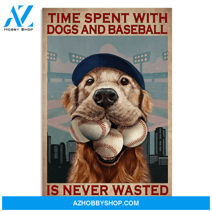 Famille Gift - Poster/Canvas - Baseball and Dog