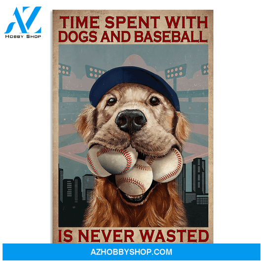 Famille Gift - Poster/Canvas - Baseball and Dog