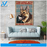 Famille Gift - Poster/Canvas - Baseball and German Shepherd