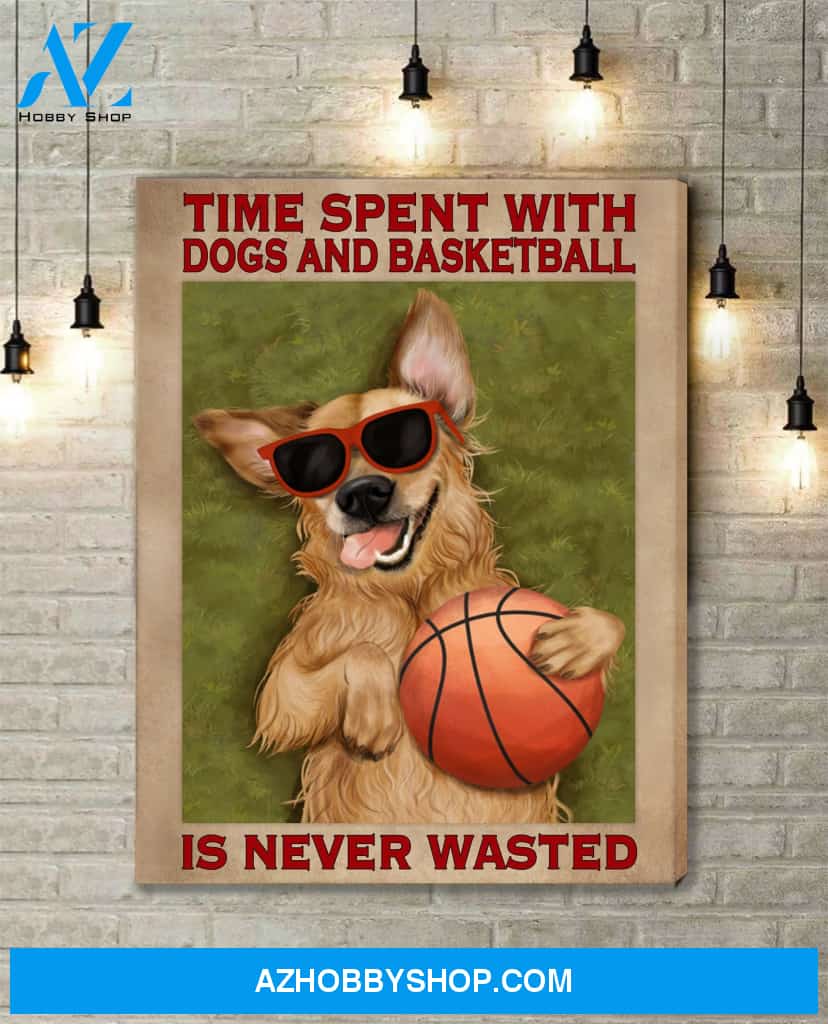 Famille Gift - Poster/Canvas - Basketball and Dog