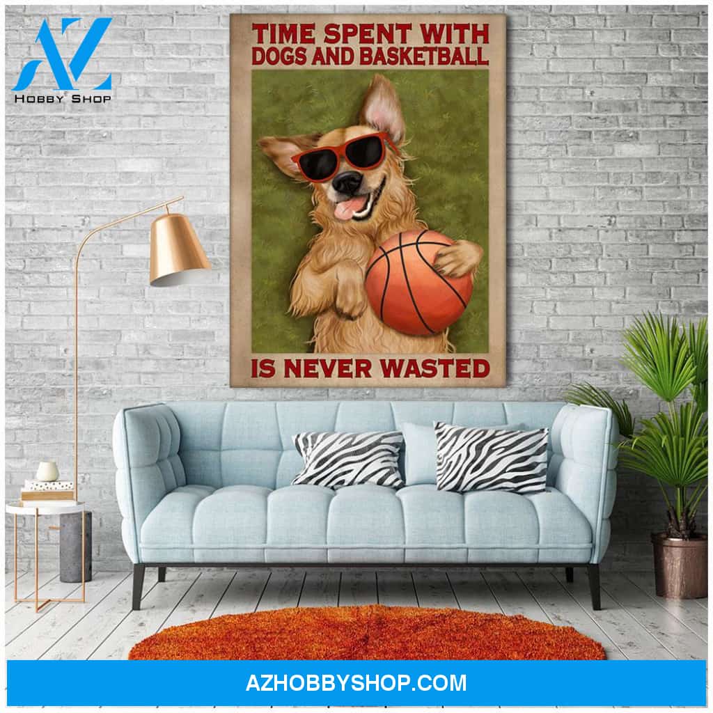 Famille Gift - Poster/Canvas - Basketball and Dog
