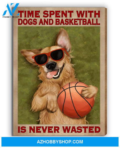 Famille Gift - Poster/Canvas - Basketball and Dog