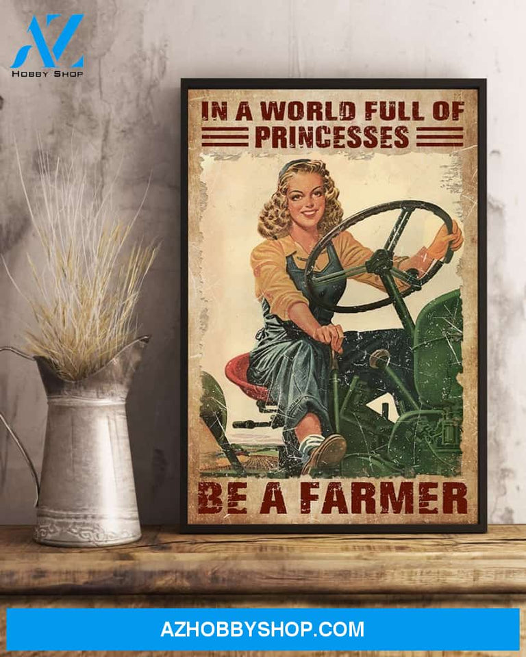 Famille Gift - Poster/Canvas - Be A Farmer Princess