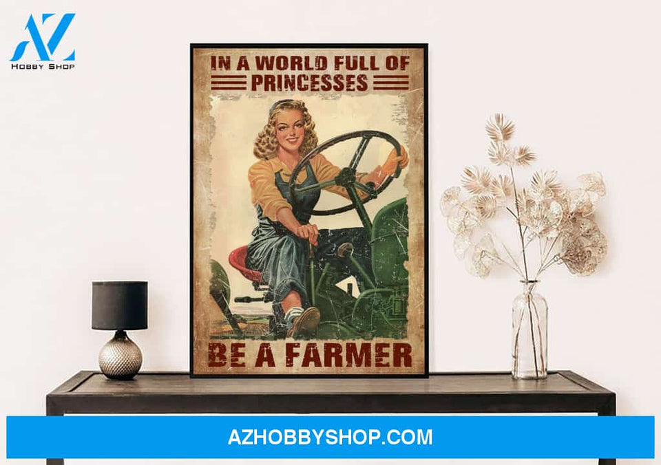 Famille Gift - Poster/Canvas - Be A Farmer Princess