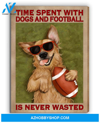 Famille Gift - Poster/Canvas - Football and Dog