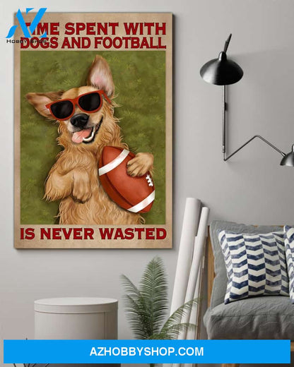 Famille Gift - Poster/Canvas - Football and Dog