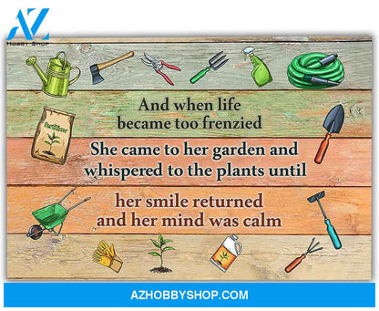 Famille Gift - Poster/Canvas - She Came To Her Garden